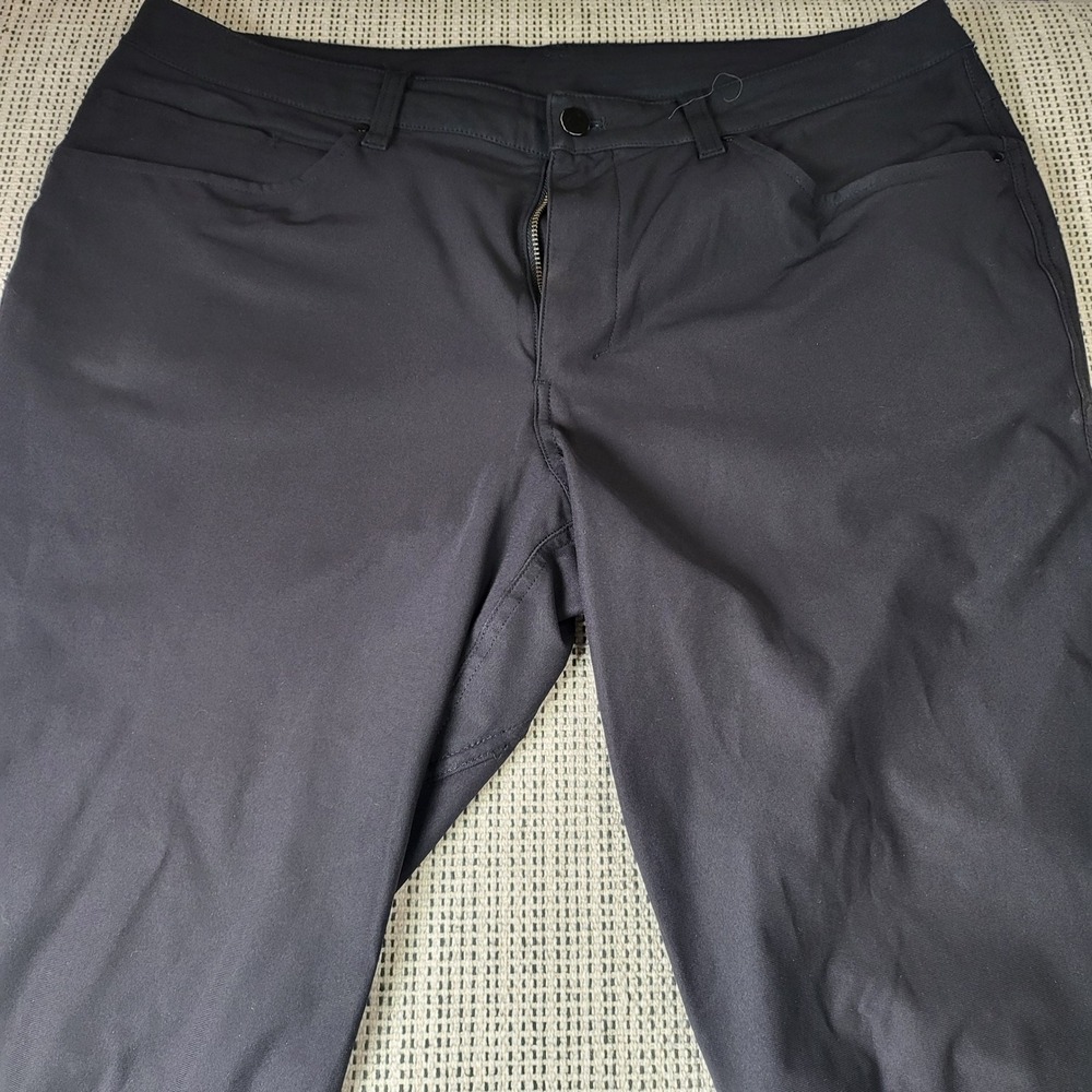 Lululemon Pants Mens 36 Black Commission Slim Straight Technical Chino Stretch